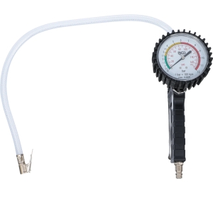 Pistol pneumatic pentru umflat anvelope cu manometru de 80 mm, 0–12 bar