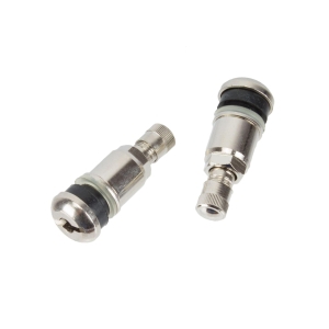 Valve metalice universale nichelate pentru anvelope, 42 mm, 20 bucăți