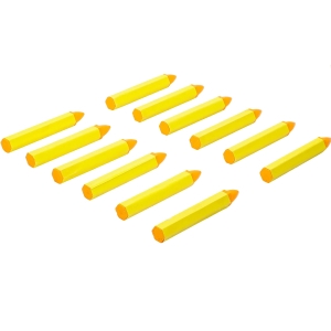 Yellow Grease Marking Pencils, 12 pcs
