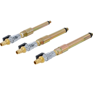 3-Piece Compressed-Air Adapter Set for Glow Plug Holes, M8 and M10