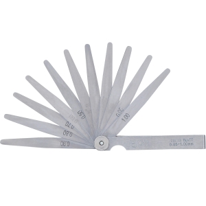 Leră de precizie cu 13 lame conice din oțel inoxidabil, 0,05–1,0 mm