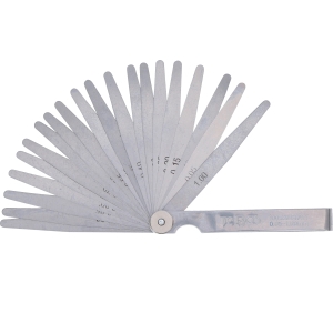 Precision Feeler Gauge with 20 Tapered Blades, 0.05–1.0 mm