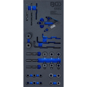 Cylinder Head Drilling Guide Tool Set for Broken M8 and M10 Bolts, 28-Piece