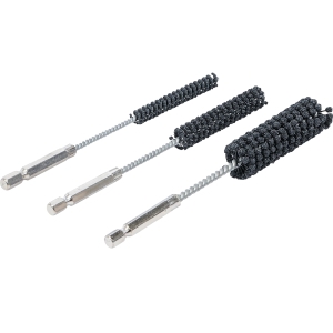 Комплект гъвкави хонинговащи инструменти K60/80, Ø 8–12–20 mm, 1/4″ шестостен, 3 части