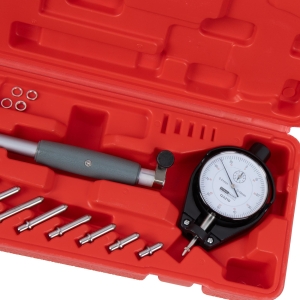 2-Point Dial Bore Gauge Set, 19-Piece, Ø 50–160 mm, 0.01 mm
