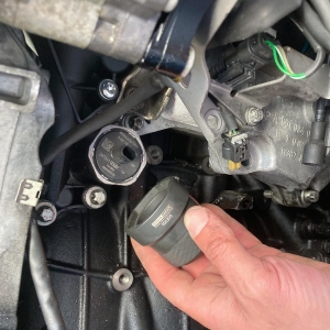 Socket for Piston Cooling Oil Control Valve, Mercedes OM651, OM654, OM656