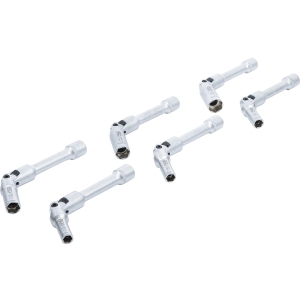 Universal Swivel Glow Plug Socket Set, 3/8", 8–16 mm, 6-Piece