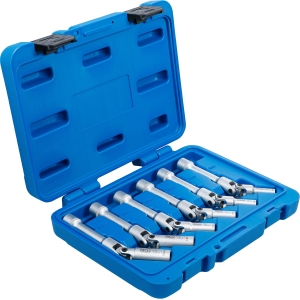 Universal Swivel Glow Plug Socket Set, 3/8", 8–16 mm, 6-Piece
