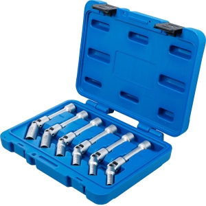 Universal Swivel Glow Plug Socket Set, 3/8", 8–16 mm, 6-Piece