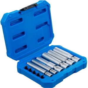 Set de chei tubulare articulate pentru bujii incandescente și bujii de aprindere, 1/4" și 3/8", 8–16 mm, 11 piese