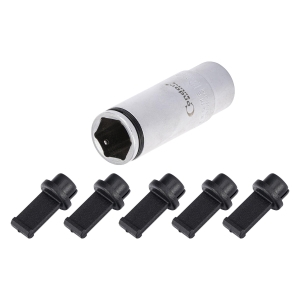 PSG Glow Plug Socket with 5 Protective Contact Caps, 12 mm