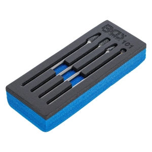 Extra-Long HSS Rotary Burr Set, 150 mm, 4-Piece