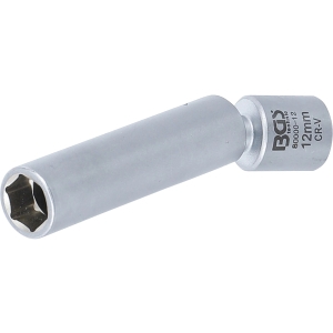 Slim Swivel Glow Plug and Spark Plug Socket, 1/4" and 3/8", 8–16 mm