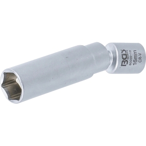 Slim Swivel Glow Plug and Spark Plug Socket, 1/4" and 3/8", 8–16 mm