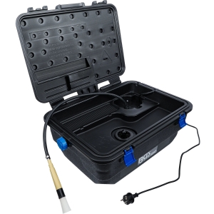 Portable Parts Washer 230 V with Flow-Through Cleaning Brush