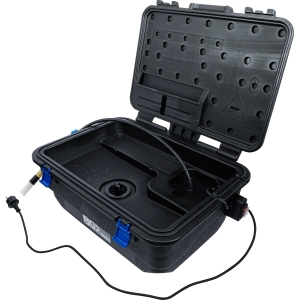 Portable Parts Washer 230 V with Flow-Through Cleaning Brush
