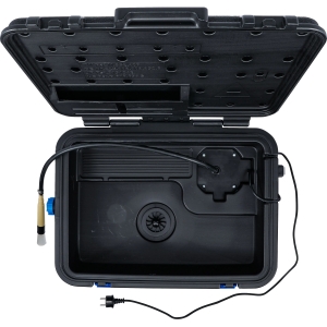 Portable Parts Washer 230 V with Flow-Through Cleaning Brush