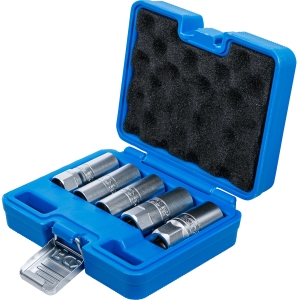 Set tubulare hexagonale pentru bujii, 1/2", 14–21 mm, 5 piese