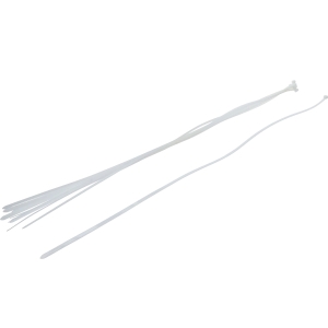 White Nylon Cable Ties, 8 × 1000 mm, 10-Piece