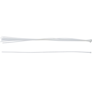 White Nylon Cable Ties, 8 × 1000 mm, 10-Piece