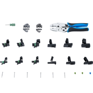 Ratcheting Crimping Tool Set with Waterproof Connectors, 220-Piece
