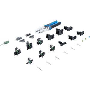 Ratcheting Crimping Tool Set with Waterproof Connectors, 220-Piece