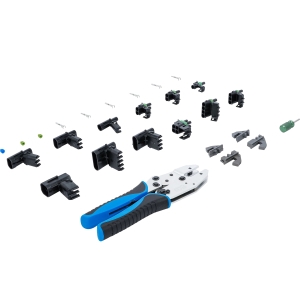 Ratcheting Crimping Tool Set with Waterproof Connectors, 220-Piece
