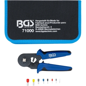 Clește autoreglabil pentru sertizat ferule 0,25–10 mm² cu set de ferule