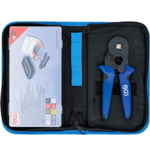 Clește autoreglabil pentru sertizat ferule 0,25–10 mm² cu set de ferule