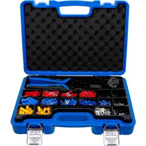 Crimping Pliers Set with 2 Die Pairs and 1,000 Cable Terminals