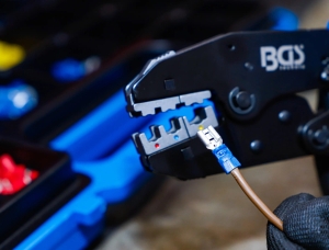 Crimping Pliers Set with 2 Die Pairs and 1,000 Cable Terminals