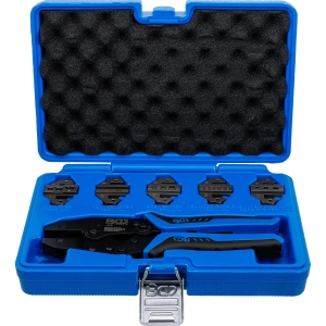 Ratcheting Crimping Pliers Set with 5 Die Pairs
