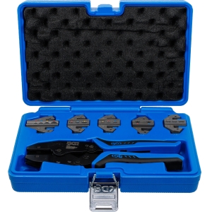 Ratcheting Crimping Pliers Set with 5 Quick-Change Die Pairs