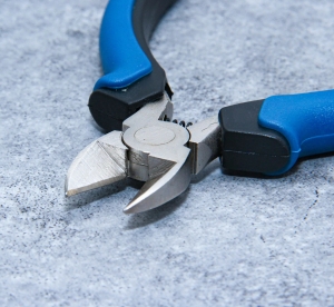 Electronics Diagonal Cutters with Return Spring, 115 mm