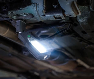 Foldable COB-LED Work Light with Charging Dock