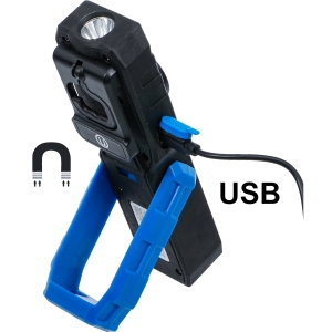 Foldable COB-LED Workshop Light with Magnet and Hook