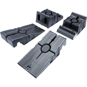 Set de rampe auto înalte din plastic, 3 t, 2 bucăți