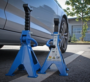 Heavy-Duty Axle Stand Pair, 2 t, 268–418 mm
