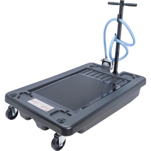 Tavă mobilă de colectare a uleiului cu pompă manuală, 60 l