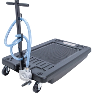 Tavă mobilă de colectare a uleiului cu pompă manuală, 60 l