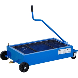 Mobile Oil Drip Pan with Drain Valve, 35 L