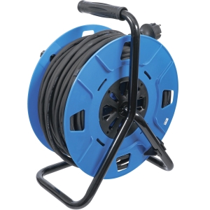 Cable Reel 50 m, 3 × 1.5 mm², 4 Sockets, IP44