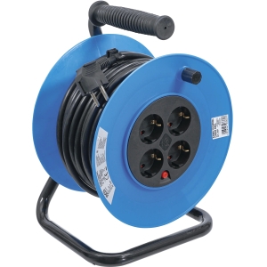 Cable Reel 25 m, 3 × 1.5 mm², 4 Sockets, IP20