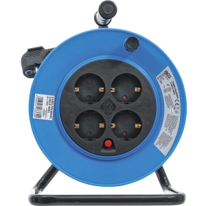 Cable Reel 15 m, 3 × 1.5 mm², 4 Sockets, IP20