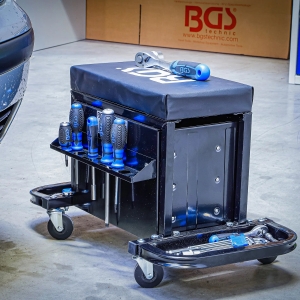 Scaun mobil de atelier cu 3 sertare