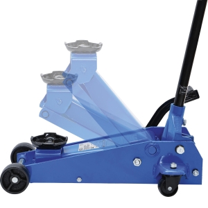 Hydraulic Trolley Jack 3 t with Quick-Lift Foot Pedal, 145–500 mm