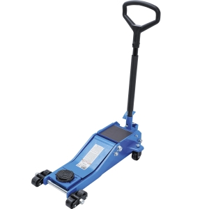 Cric hidraulic tip crocodil extra jos 2 t cu pedală de ridicare rapidă, 70–500 mm