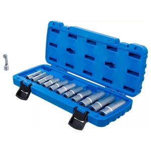 Slotted Socket Set 8–19 mm – 12 Pieces, 3/8" Drive