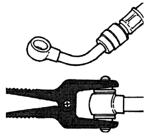 Комплект клещи за притискане на маркучи 8 части