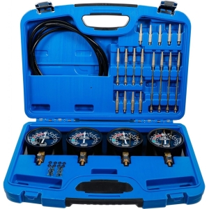 Sincronizator de carburatoare cu 4 manometre – Tester vacuum pentru motoare 2–4 cilindri